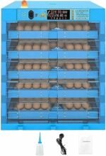 320 Egg Incubator Automatic Turner Big Chicken Incubator Digital Incubators Poultry Hatcher for Hatching Chicken Duck Goose Quail Birds Temperature Control