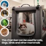 PureVent Pet Oxygen Chamber - Safe Veterinary-Grade Oxygen Therapy Cage for Dogs, Cats, Birds and Animals - Built-in Ventilation for Pets up to 30lbs