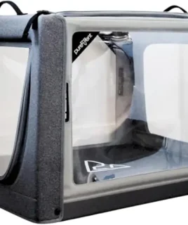 PureVent Pet Oxygen Chamber - Safe Veterinary-Grade Oxygen Therapy Cage for Dogs, Cats, Birds and Animals - Built-in Ventilation for Pets up to 30lbs