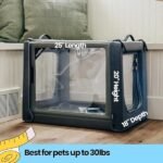 PureVent Pet Oxygen Chamber - Safe Veterinary-Grade Oxygen Therapy Cage for Dogs, Cats, Birds and Animals - Built-in Ventilation for Pets up to 30lbs